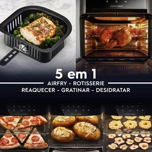Electrolux por Rita Lobo EAF90 Grafite - Fritadeira Elétrica sem oleo, Airfryer 12L